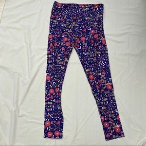 Floral and abstract TC Lularoe new leggings